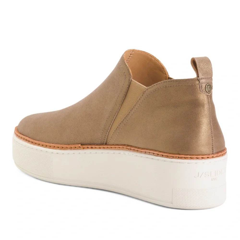🎉LAST PIECE 🎉JSLIDES Leather Mika‎ Sport Platform High Tops